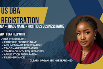 handle your US dba, fictitious business name and trade name registrations