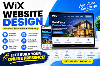 design or redesign a professional wix website, wix studio site or landing page