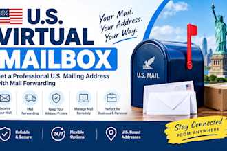 set up a US virtual mailbox with mail forwarding