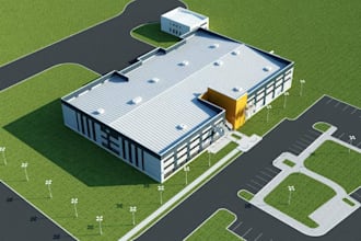 design 3d warehouse layout, factory and industrial building