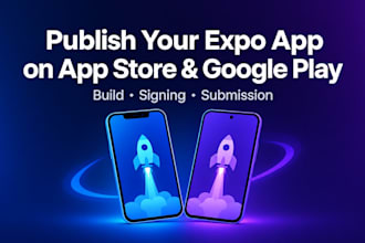 publish your expo app on app store and google play