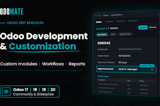 develop and customize odoo modules for your business workflow