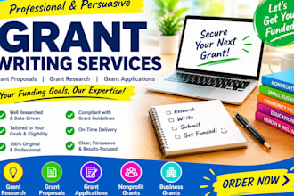 write grant proposal, grant research and grant application