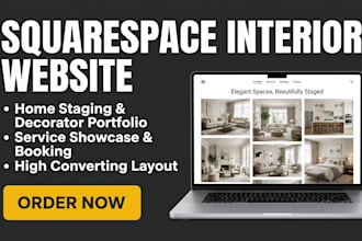 design squarespace interior website design home staging decorator portfolio site