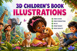 illustrate children story book illustration and children story book illustration