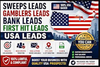 give first hit sweeps lead, senior elderly leads, gambler leads, usa leads