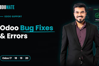 fix odoo errors, bugs and custom module issues