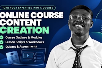online course content and course curriculum content creation