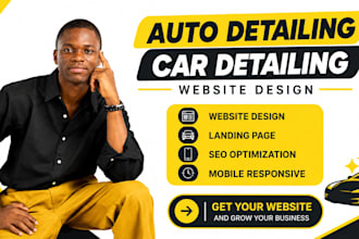 design auto detailing website car detailing mobile detailing website design