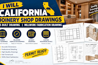 california joinery shop drawings as built drawing millwork fabrication drawings