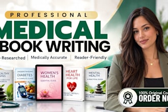 write a professional medical health ebook with cited research, health guides