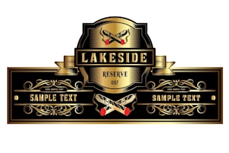 do modern cigar label, cigar band, cigar ring and cigar box logo design