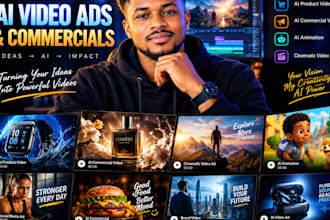 create ai product ads, ai commercial videos, ai product video ads