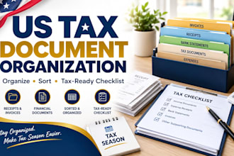 organize your US tax documents and create a tax filing checklist