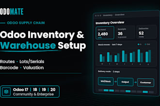 implement and customize odoo inventory and warehouse management