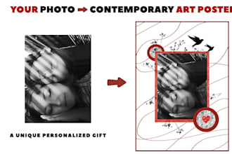 turn your photo into a unique contemporary art poster