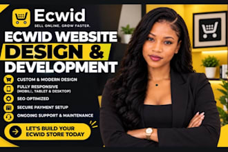 build ecwid shopify ecommerce store website design redesign ecwid development