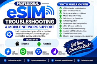 install and set up your esim qr code on iphone or android