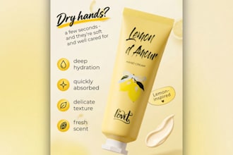graphic designer, product listing design