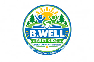 design a cute professional childcare, daycare, kids, or preschool logo