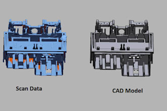 reverse engineering from 3d scan to 3d cad model