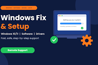 troubleshoot windows issues, install windows and software