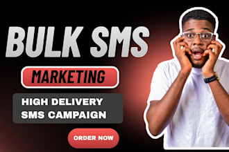 send bulk SMS marketing, text message marketing, SMS blast and bulk SMS
