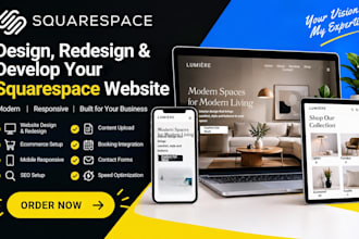 build and customize a professional squarespace website