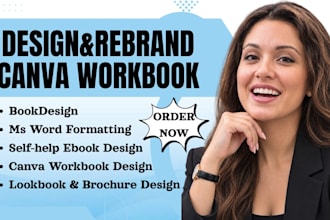 rebrand canva workbook, selfhelp ebook design, format msword document