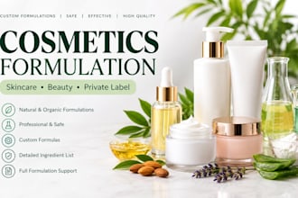 formulate natural skincare and cosmetic products professionally