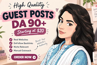 do high da guest post, publish article and guest post backlinks