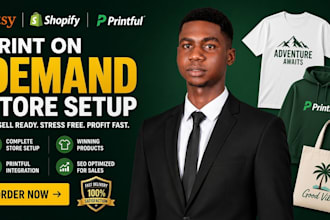 create esty print on demand stores printful ready for sell