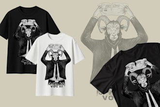 design custom t shirt illustration and merchandise