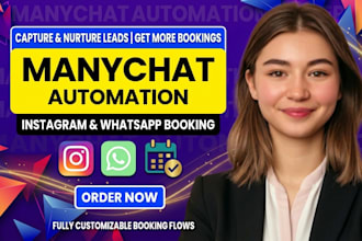 build manychat instagram and whatsapp booking automation
