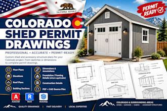 create colorado shed permit drawings and accessory structure plans