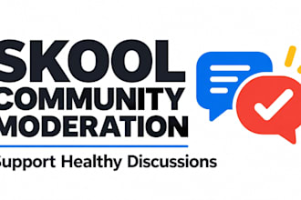 skool community setup skool manager skool online course upload skool automation