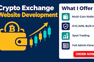 build crypto exchange website, p2p exchange, crypto wallet, cex exchange p2p
