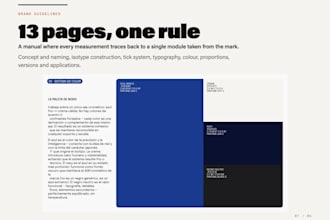 design a brand identity and brand guidelines manual