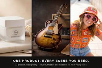 create ai product photos, lifestyle shots and images on an ai model