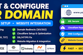 connect your domain, subdomain and configure dns settings