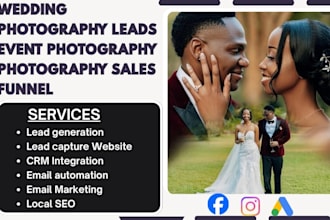generate wedding photography leads event planning leads photography lead funnel