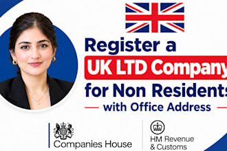 professionally register UK ltd company for non residents