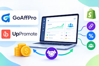 set up goaffpro uppromote affiliate tracking and commissions