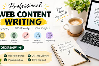 write engaging and SEO friendly content for your website