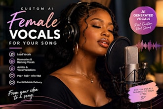 create realistic ai female vocals for your song demo