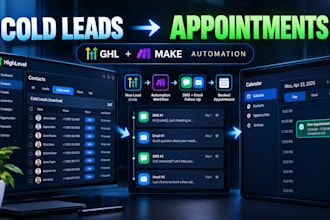 turn cold leads into booked appointments with gohighlevel and make