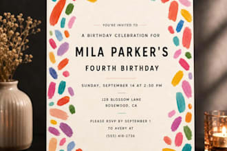 design children birthday party invite from your pinterest inspiration