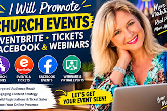 promotion eventbrite, church events promotion, webinars, concerts, conferences