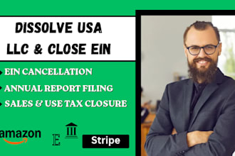 dissolve llc, close ein, cancel corporation and gmb reinstate