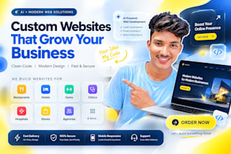 build an ai powered business website and custom web solution